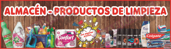 LETRERO ALMACÉN Y PRODUCTOS DE LIMPIEZA
