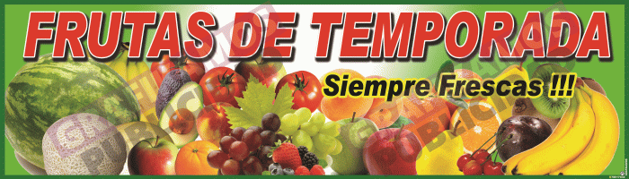 LETRERO FRUTAS DE TEMPORADA